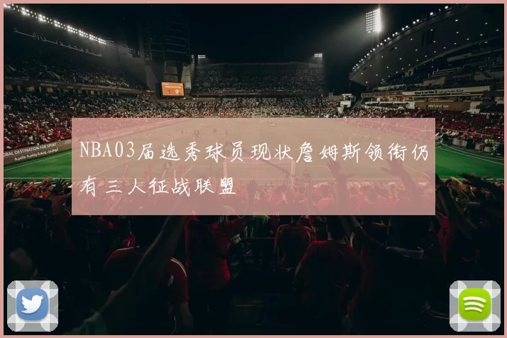 NBA03届选秀球员现状詹姆斯领衔仍有三人征战联盟
