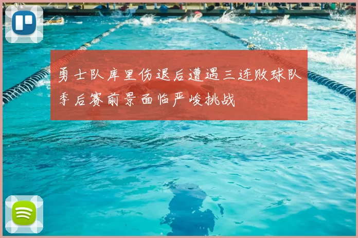 勇士队库里伤退后遭遇三连败球队季后赛前景面临严峻挑战